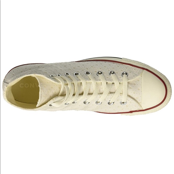 Ivory Perforated All Stars HighTop Classic Sneaker - Picture 5 of 6